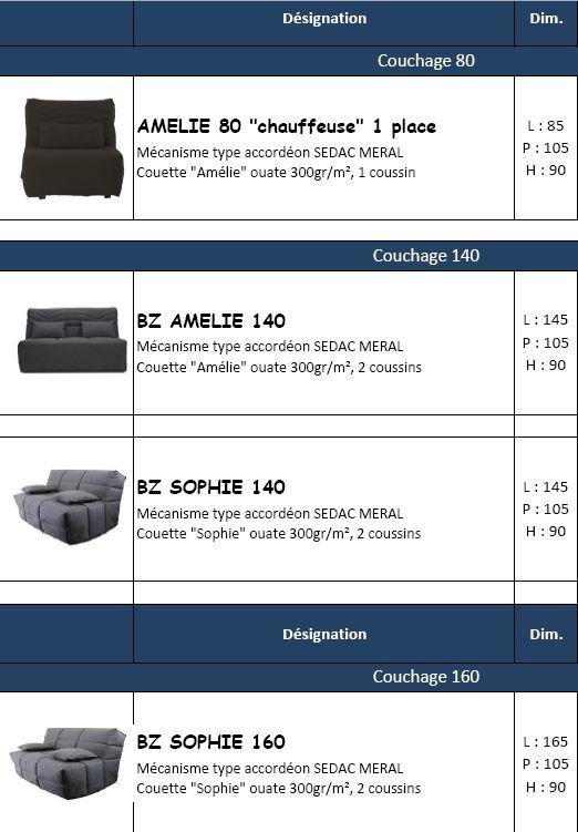 CHAUFFEUSE / BZ /BANQUETTE