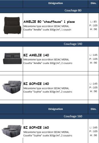 CHAUFFEUSE / BZ /BANQUETTE