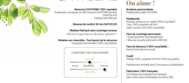 MATELAS DUVIVIER ORGANIC