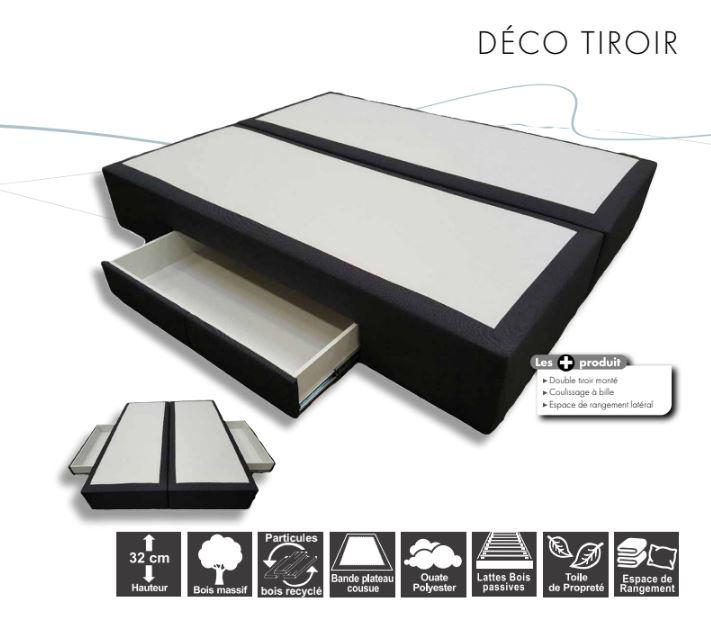 LIT COFFRE -TIRROIR DECO